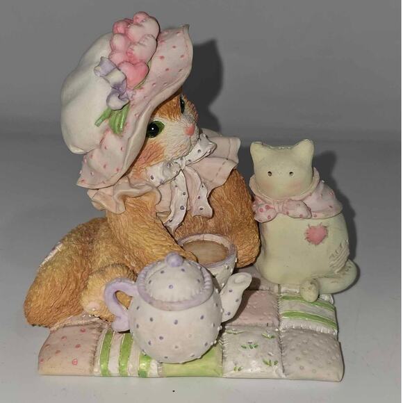 Enesco Calico Cats “Love Pours From My Heart" 102210 - Picture 1 of 5